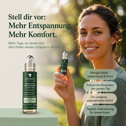 JawRest Daily™ – Die erste Schnellhilfe-Formel bei Kieferspannung & Bruxismus